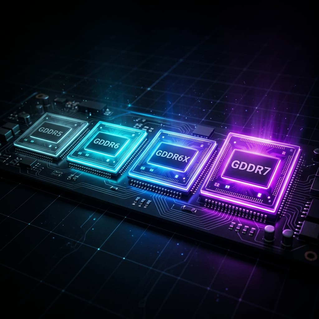 GDDR5 vs GDDR6 vs GDDR6X vs GDDR7: Which VRAM Generation Actually Matters for Your GPU?
